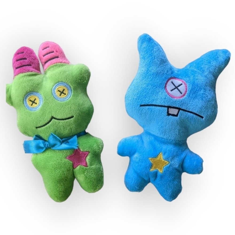 Fuglies 2 Plush Monster Dolls plush 8.5in green and blue